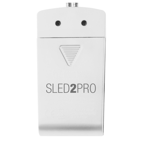 Adam Hall SLED 2 Pro Dual Gooseneck Music Stand Lamp, White battery pack