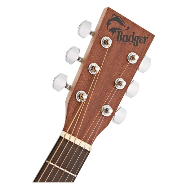 Badger Cub Electro Acoustic Guitar, Natural head