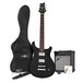 Pasadena Electric Guitar by Gear4music + Complete Pack, Black