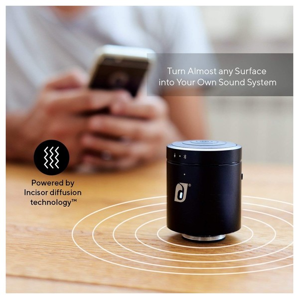 Damson Cisor 10w Bluetooth Diffusion Speaker, Black - Amplify Sound