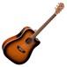 Washburn Harvest D7SCEA Electro Acoustic, Tobacco Burst