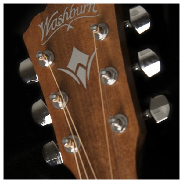 Washburn Harvest D7SCEA Electro Acoustic, Tobacco Burst Head