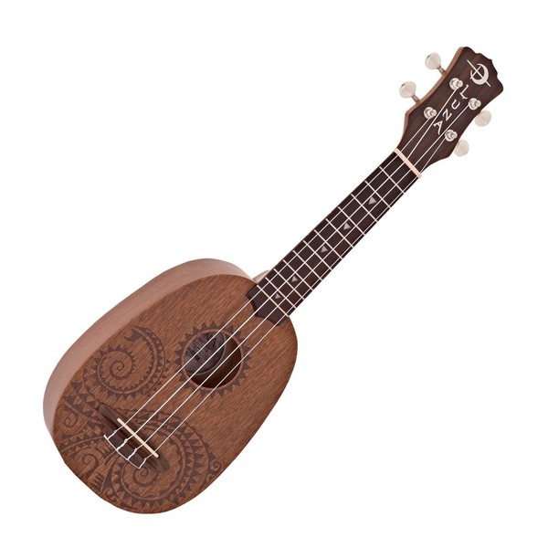 Luna Ukulele Tattoo Mahogany Pineapple Pack