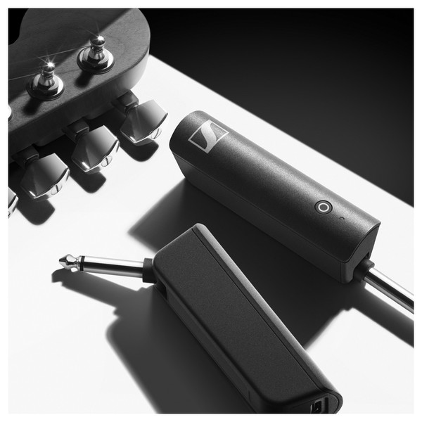 Sennheiser XSW-D Digital Wireless System, Instrument Base Set, Application Shot With Headstock B&W