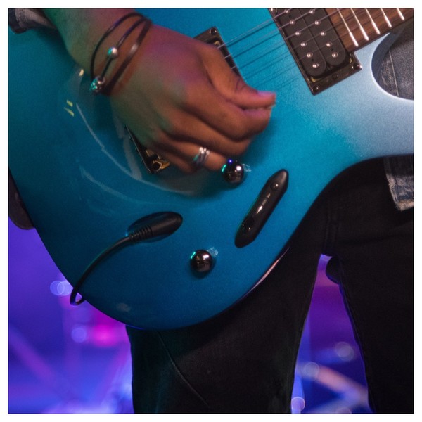 Sennheiser XSW-D Digital Wireless System, Instrument Base Set, Application Shot Extension Cable Plugged Into Guitar