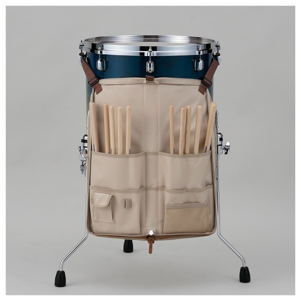 Tama PowerPad Vintage Deluxe Stick Bag (Beige) - Setup