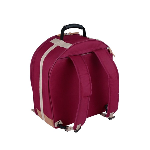 Tama PowerPad Vintage 14"X6.5" Snare Drum (Wine Red) - Back Straps
