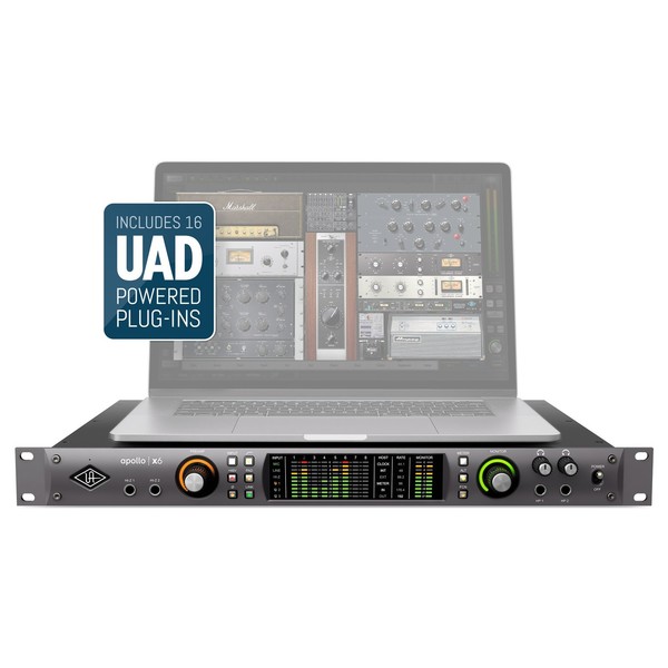 Apollo X6 Thunderbolt 3 Audio Interface -  On Laptop (Laptop Not Included)