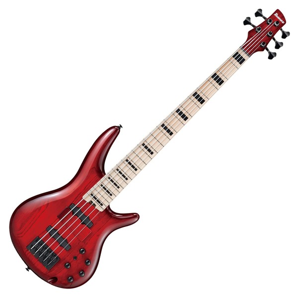 Ibanez ANB205 Adam Nitti Bass, Transparent Wine Red Burst