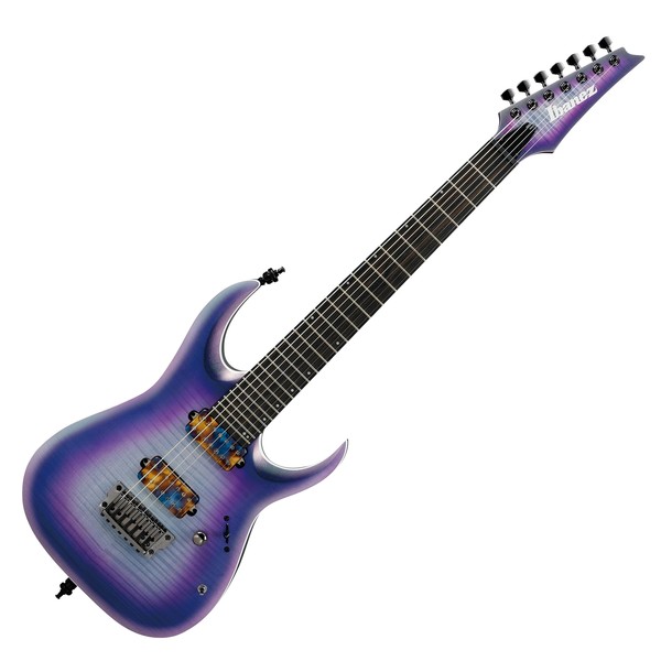 Ibanez RGA71AL Axion Label 7-String, Indigo Aurora Burst Flat