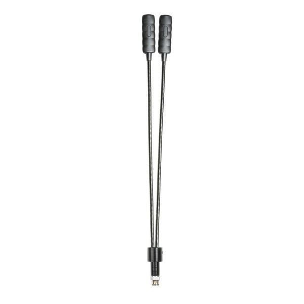 Adam Hall SLED 2 Ultra BNC Dual Gooseneck Lamp Back