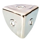 Adam Hall Small Triangular Nickel Plated Flightcase Corner