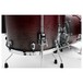 Tama Starclassic Walnut/Birch 4pc Shell Pack, Satin Burgundy Fade - Tom Leg