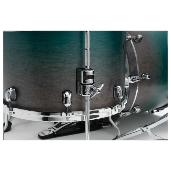Tama Starclassic Walnut/Birch 4pc Shell Pack, Satin Sapphire Fade - Tom Leg