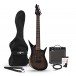 Harlem 7 Electric Guitar + Complete Pack, Black bundle included items