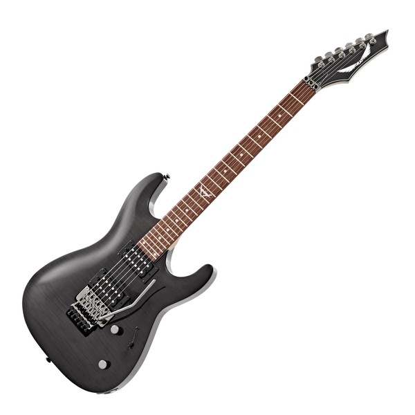 DISC Dean Custom 350F Floyd Rose, Trans Black at Gear4music