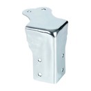 Adam Hall Large Square Flight Case Corner with Brace, 76 mm