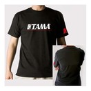 Tama T-Shirt Logo With Redline &ndash; Black &ndash; Small