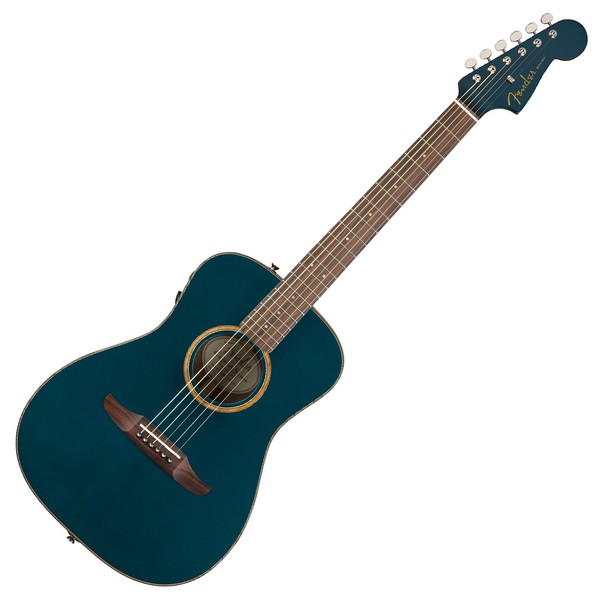 Fender Malibu Classic Electro Acoustic w/ Bag, Cosmic Turquoise Front View