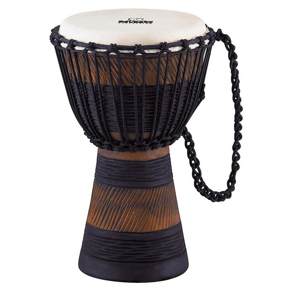 Meinl NINO-ADJ2-S African Rope Tuned Wood Djembe, Earth Rhythm