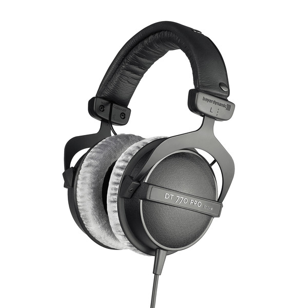 beyerdynamic DT 770 Pro Headphones with 99dB Limiter, 80 Ohm, Front Angled