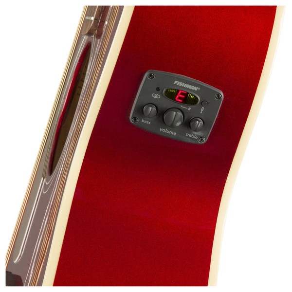Fender Newporter Player WN Left Handed, Candy Apple Red - Electronics