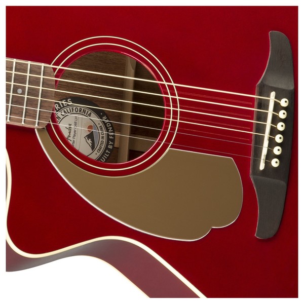 Fender Newporter Player WN Left Handed, Candy Apple Red - Bridge