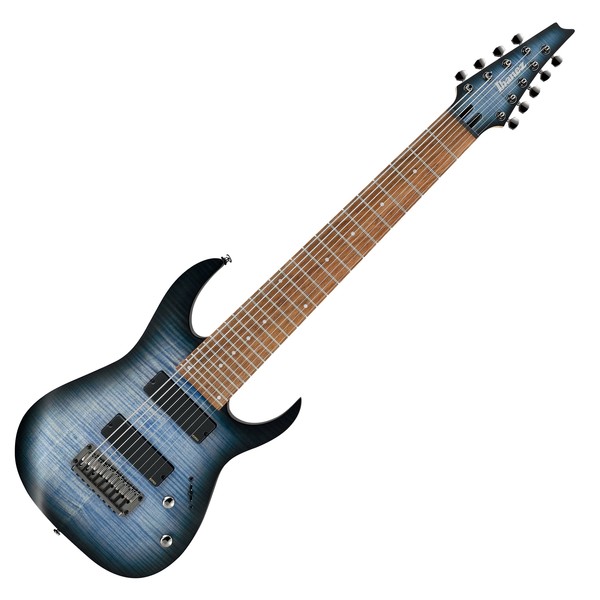 Ibanez RGIR9FME Iron Label 9-String, Faded Denim Flat