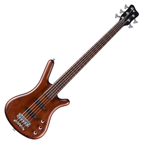Warwick GPS Corvette Ash Active 5-String Bass, Antique Tobacco Front 