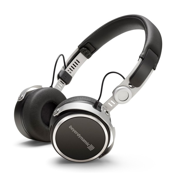 beyerdynamic Aventho Wireless Tesla Bluetooth Headphones, Black, Front Angled Main Image