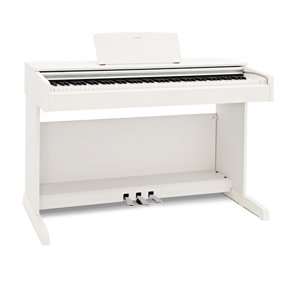 Yamaha YDP 143 Digital Piano, White angle