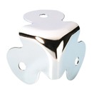 Adam Hall 4050 Three Leg Nickel Plated Flightcase Corner