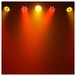 LEDJ Performer 18 RGBWA LED Par Can, Preview Yellow and Red
