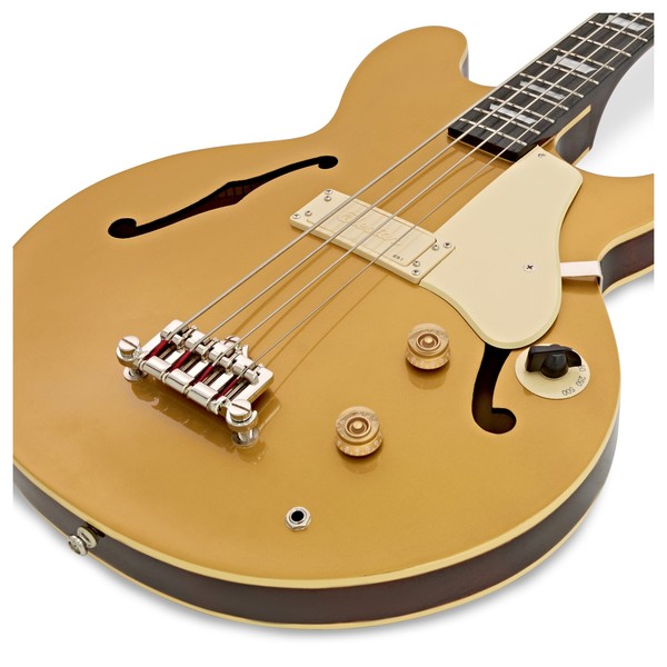 Epiphone Jack Casady Bass, Metallic Gold close