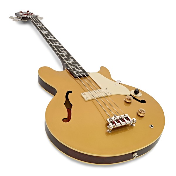 Epiphone Jack Casady Bass, Metallic Gold angle