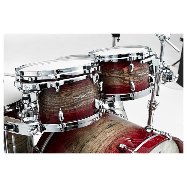 Tama Star Walnut 4pc Drum Shell Pack, Garnet Japanese Sen Burst - Rack Toms