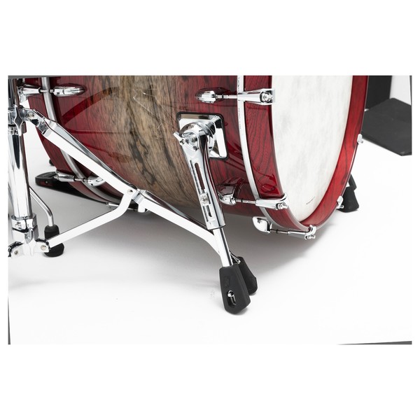 Tama Star Walnut 4pc Drum Shell Pack, Garnet Japanese Sen Burst - Bass Drum Spur
