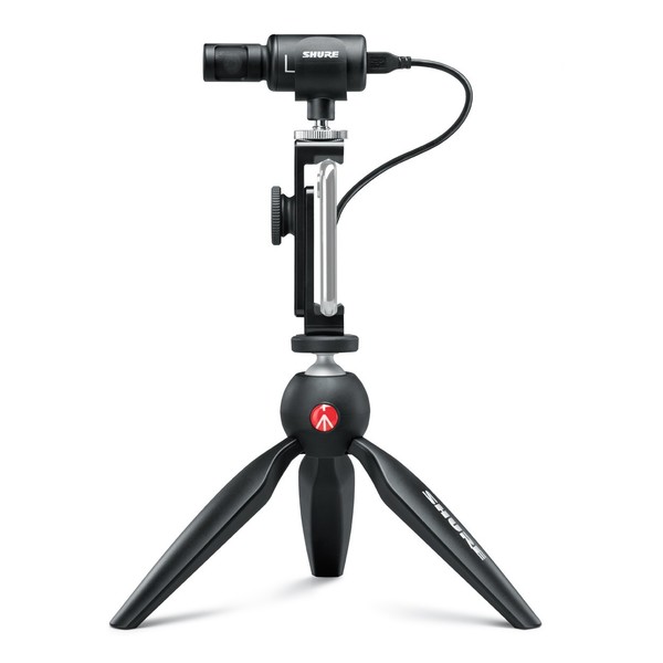 Shure Motiv MV88 Plus Video Kit - Microphone, Tripod, and Phone (Not Included)