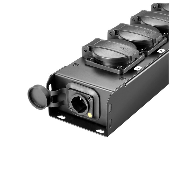 Adam Hall Proport IP54 Rated Power Strip, 4 Black EU Sockets Input