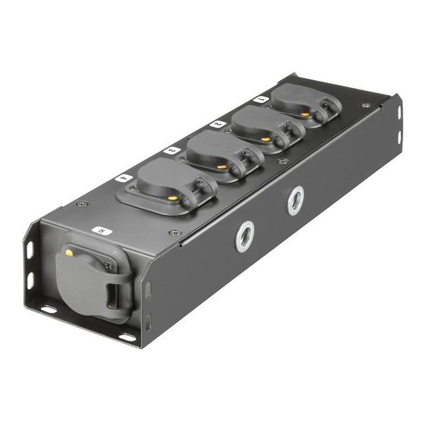 Adam Hall Proport Power Strip, 5 Powercon True 1 Sockets Back