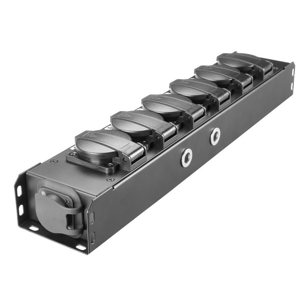 Adam Hall Proport IP54 Rated Power Strip, 6 EU Sockets Back