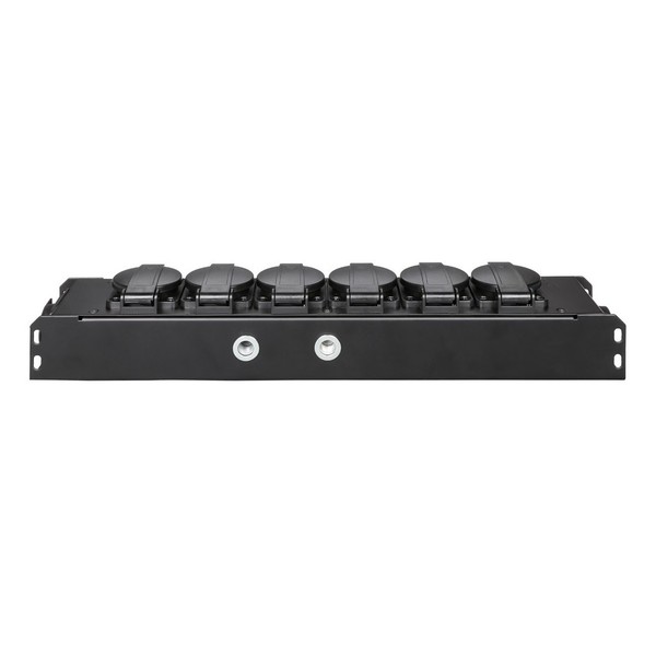 Adam Hall Proport IP54 Rated Power Strip, 6 EU Sockets M10 inserts