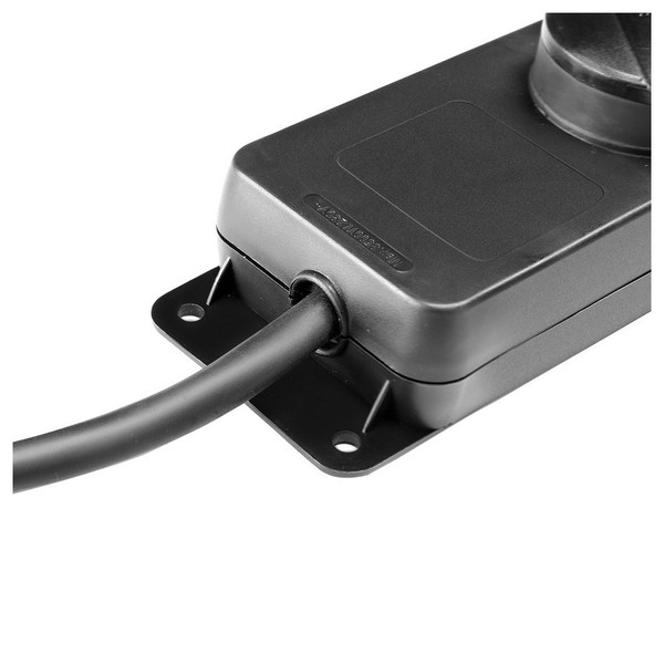 Adam Hall IP44 EU Power Strip with 5 Sockets Input