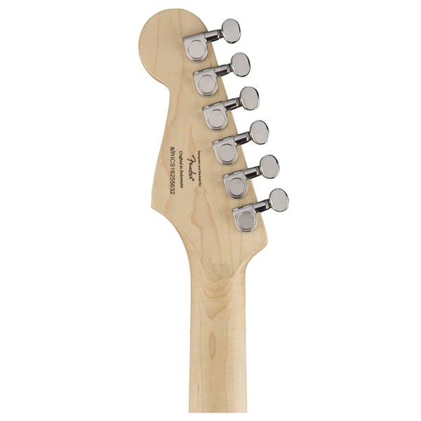 Squier Mini Stratocaster 3/4 Size, Torino Red headstock rear