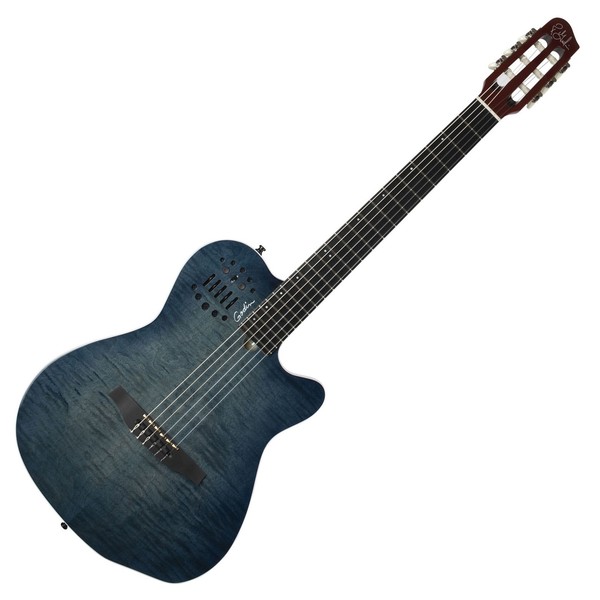 Godin ACS, Denim Blue Flame Front 