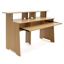 Pro Audio-Studiotisch mit 3 Ebenen von Gear4music, 8HE/8U, Natur