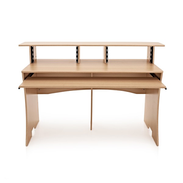 3 Tier Pro Audio Studio Desk by Gear4music, 8U, Natural at Gear4music