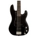 Squier Affinity Series Precision Bass PJ Pack, Black front view close up