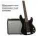 Squier Affinity Series Precision Bass PJ Pack, Black