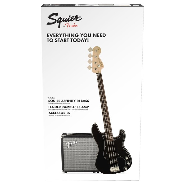 Squier Affinity Series Precision Bass PJ Pack, Black